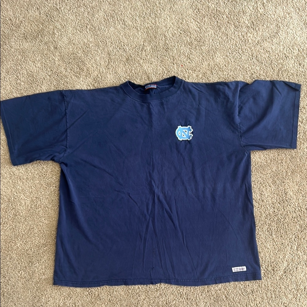 UNC Navy Blue Embroidered T-Shirt